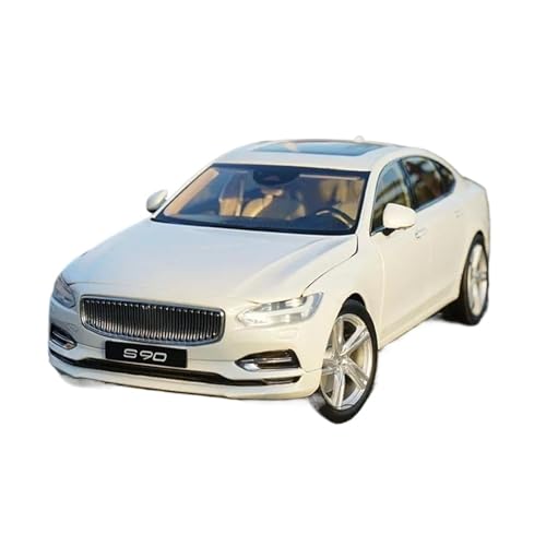 Druckguss Fahrzeuge Modell 1:18 Für S90 Limousine Simulation Legierung Automodell Statisch Fertig Festival Souvenir Originalgetreue Nachbildung(White) von TQMEAD
