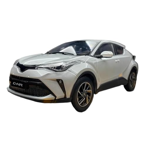 Druckguss Fahrzeuge Modell 1:18 Für Toyota CHR SUV Legierung Auto Modell Statische Ornament Souvenir Sammeln Originalgetreue Nachbildung(White) von TQMEAD