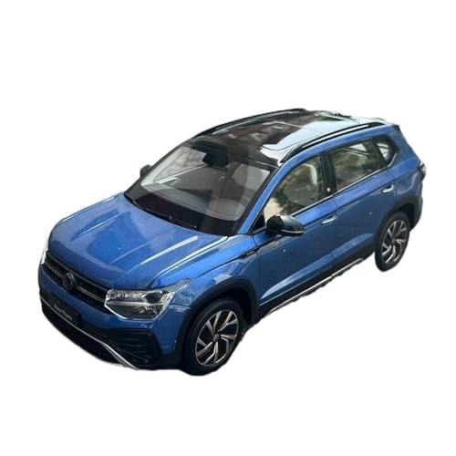 Druckguss Fahrzeuge Modell 1:18 für Volkswagen VW Tharu SUV Simulation Legierung Auto Modell Sammlung Display Home Dekoration Originalgetreue Nachbildung(2023 Blue) von TQMEAD