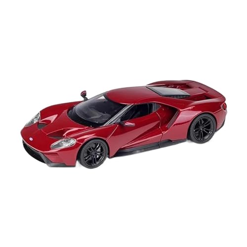 Druckguss Fahrzeuge Modell 1:24 Für Ford Gt Sportwagen Simulation Legierung Modell Sammlung Display Home Dekoration Originalgetreue Nachbildung(Red) von TQMEAD