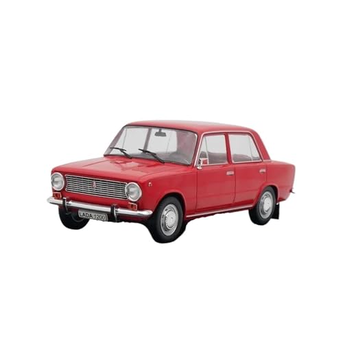 Druckguss Fahrzeuge Modell 1:24 Für Lada 1200 Rot Klassiker Nostalgie Simulation Legierung Auto Modell Hause Dekoration Ornamente Originalgetreue Nachbildung von TQMEAD