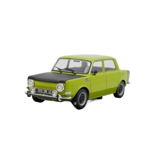 Druckguss Fahrzeuge Modell 1:24 Für Simca 1000 1974 Simulierte Auto Modell Statische Dekorative Fan Souvenirs Originalgetreue Nachbildung von TQMEAD