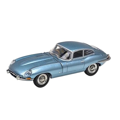 Druckguss Fahrzeuge Modell 1:64 Für Jaguar E-Type Oldtimer-Simulation Legierung Modell Home Dekoration Metall Ornamente Originalgetreue Nachbildung(Blue) von TQMEAD