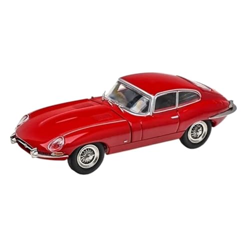 Druckguss Fahrzeuge Modell 1:64 Für Jaguar E-Type Oldtimer-Simulation Legierung Modell Home Dekoration Metall Ornamente Originalgetreue Nachbildung(Red) von TQMEAD
