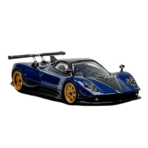 Druckguss Fahrzeuge Modell 1:64 Für Pagani Zonda Tricolore Simulation Blau Carbon Harz Auto Modell Display Sammlung Originalgetreue Nachbildung von TQMEAD