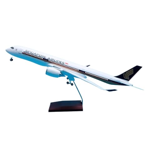 Flugzeug kleine Repliken 1:125 Für A350-900 Singapur ABS Druckguss Flugzeug Modell Mit Rädern & Led Licht Sammler Souvenir Fertigmodelle von TQMEAD
