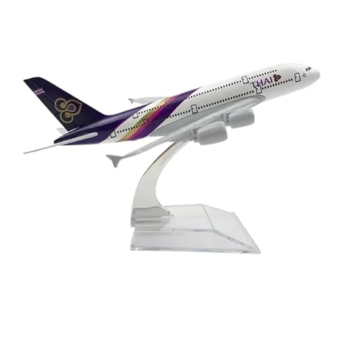 Flugzeug kleine Repliken 1:400 Für Thai A380 Druckguss-Flugzeugmodell Aus Legierung Miniatur-Dekorationen Sammleredition Fertigmodelle von TQMEAD