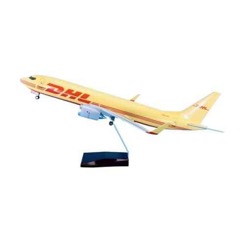 Flugzeug kleine Repliken Flaches Modell Für Boeing B737-800 DHL Express Statische Nachbildung Eines Flugzeugmodells 47 cm Mit Rädern 1:84 Fertigmodelle von TQMEAD