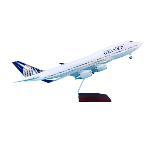 Flugzeug kleine Repliken Für Boeing B747-400 United, Druckguss-Flugzeugmodell Im Maßstab 1 150, 47-cm-Flugzeugmodellbausatz Mit Rädern Fertigmodelle von TQMEAD