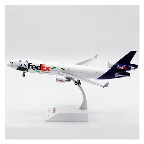 Flugzeug kleine Repliken Modell Im Maßstab 1 200 Für Mcdonnell Douglas MD-11F N585FE FedEx Panda Cargo, Druckguss-Legierungsmetall-Flugzeugserie Fertigmodelle von TQMEAD