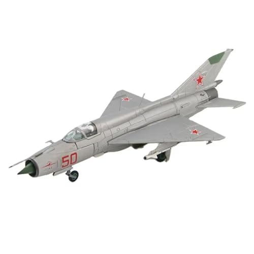 Flugzeug kleine Repliken Modell Maßstab 1 72 Für Den Air Force MIG-21-Jäger Red50 Originalmodell Fertige Legierungssimulation Statische Sammlung Fertigmodelle von TQMEAD