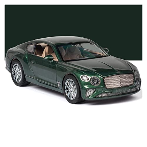 Für Bentley Continental GT 1 24 Simulation Diecast Alloy Automodell Sound Und Licht Kinderspielzeug Sammlerstücke Druckguss Fahrzeuge Modell(Grün) von TQMEAD