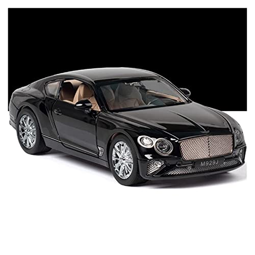 Für Bentley Continental GT 1 24 Simulation Diecast Alloy Automodell Sound Und Licht Kinderspielzeug Sammlerstücke Druckguss Fahrzeuge Modell(Schwarz) von TQMEAD