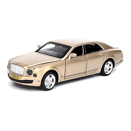 Für Bentley Mulsanne 1 32 Simulation Diecast Alloy Automodell Kinderspielzeug Sammlerstücke Druckguss Fahrzeuge Modell(Gold) von TQMEAD