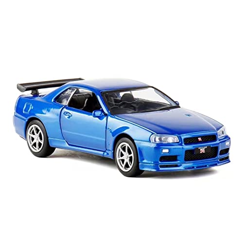 Für Brandneue Sportwagen 1 36 Simulation Auto Legierung Modell Jungen Spielzeug Druckguss Fahrzeuge Modell(Blau) von TQMEAD