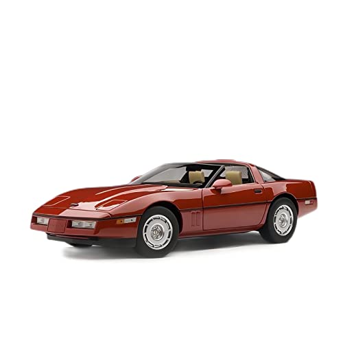Für Chevrolet Corvette C4 1986 1 18 Legierung Automodell Dekoration Spielzeug Geschenk Display Druckguss Fahrzeuge Modell(Rot) von TQMEAD