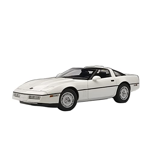 Für Chevrolet Corvette C4 1986 1 18 Legierung Automodell Dekoration Spielzeug Geschenk Display Druckguss Fahrzeuge Modell(White) von TQMEAD