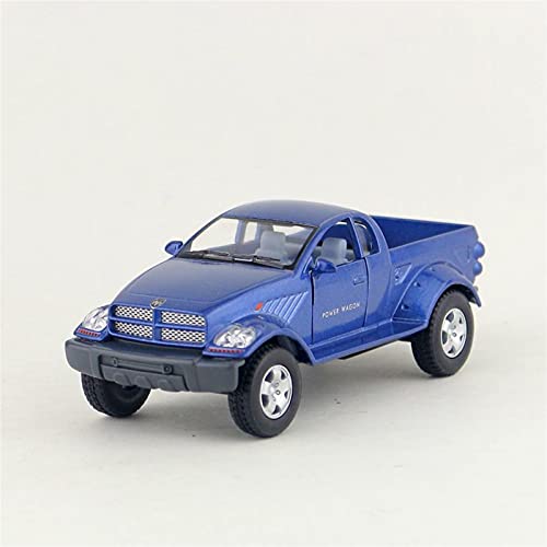 Für Dodge Power Wagon 1:42 Die-Cast Modellauto Spielzeug Für Kinder Und Erwachsene Zinklegierung Spielzeug All Druckguss Fahrzeuge Modell(Blau) von TQMEAD