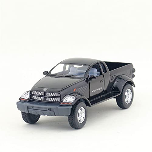 Für Dodge Power Wagon 1:42 Die-Cast Modellauto Spielzeug Für Kinder Und Erwachsene Zinklegierung Spielzeug All Druckguss Fahrzeuge Modell(Schwarz) von TQMEAD