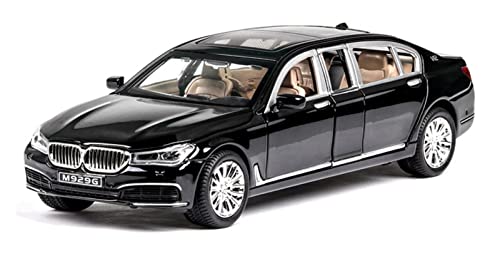 Für Extended Car 1 24 Alloy Simulation Belt Sound Und Light Pull Back Automodell Kindergeschenk Druckguss Fahrzeuge Modell(Schwarz) von TQMEAD
