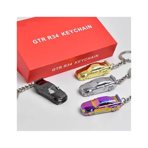 Für Galvanik-Version Hängende Kette Sportwagen-Schlüsselanhänger Metall Rennfahrzeuge Modell Exquisiter Anhänger Druckguss Fahrzeuge Modell(Purple) von TQMEAD