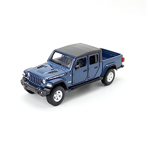 Für Jeep Rubicon Gladiator Automodell Spielzeugauto Legierung Ziehen Autos Mit Sound Und Licht Kinderspielzeug Maßstab 1 32 Druckguss Fahrzeuge Modell(Blau) von TQMEAD