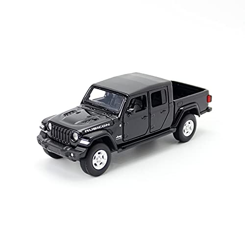 Für Jeep Rubicon Gladiator Automodell Spielzeugauto Legierung Ziehen Autos Mit Sound Und Licht Kinderspielzeug Maßstab 1 32 Druckguss Fahrzeuge Modell(Schwarz) von TQMEAD