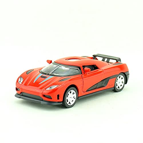 Für Koenigsegg Agera R Rennwagen 1 32 Diecast Auto Modell Fahrzeug Für Kinder Jungen Und Mädchen Druckguss Fahrzeuge Modell(Rot) von TQMEAD