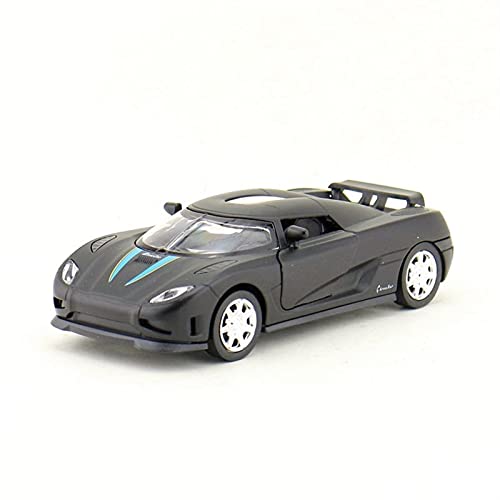 Für Koenigsegg Agera R Rennwagen 1 32 Diecast Auto Modell Fahrzeug Für Kinder Jungen Und Mädchen Druckguss Fahrzeuge Modell(Schwarz) von TQMEAD