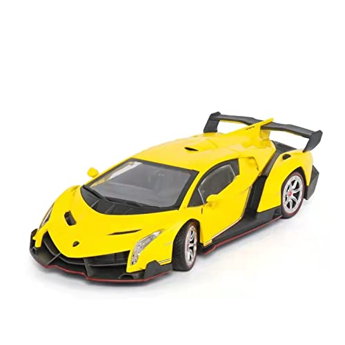 Für Lamborghini 1 24 Legierung Automodell Simulation Kraftsteuerung Lenkradgestänge Spielzeug Geschenk Druckguss Fahrzeuge Modell(Titanium) von TQMEAD