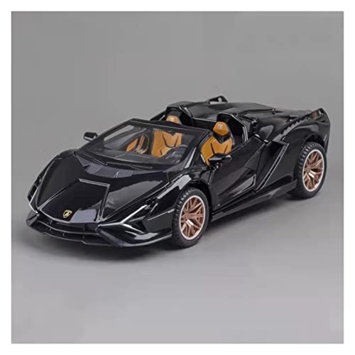 Für Lamborghini Cabrio 1 32 Modell Simulation Force Control Sound Und Leichte Spielzeuggeschenksammlung Druckguss Fahrzeuge Modell(Titanium) von TQMEAD