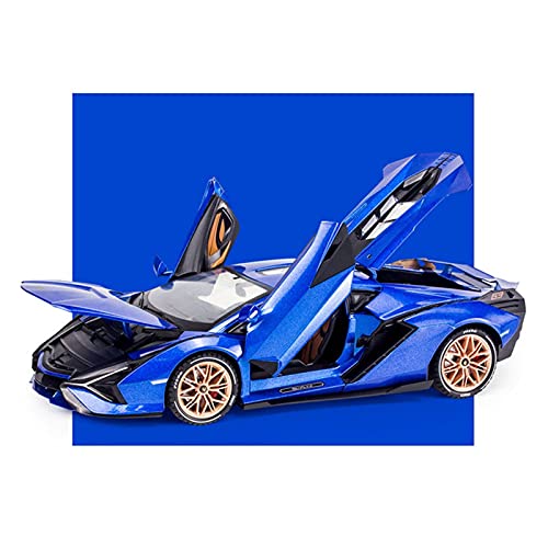 Für Lamborghini FKP 37 1 18 Simulation Diecast Alloy Automodell Zurückziehen Kinderspielzeug Sammlerstücke Druckguss Fahrzeuge Modell(Blau) von TQMEAD