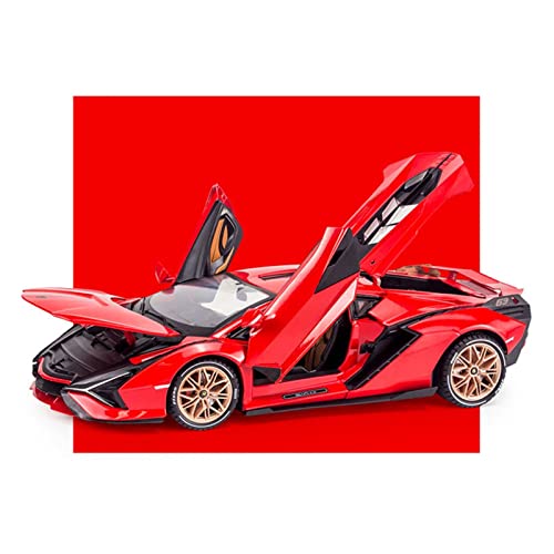 Für Lamborghini FKP 37 1 18 Simulation Diecast Alloy Automodell Zurückziehen Kinderspielzeug Sammlerstücke Druckguss Fahrzeuge Modell(Rot) von TQMEAD