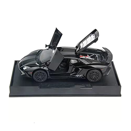 Für Lamborghini LP750 1 32 Simulation Sound Und Leichtmetallkraftsteuerung Spielzeugauto-Modellsammlung Druckguss Fahrzeuge Modell(Schwarz) von TQMEAD