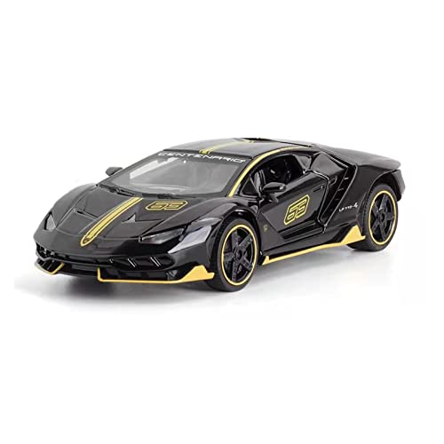 Für Lamborghini LP770-4 1 32 Modell Simulation Force Control Sound Und Lichtspielzeug Geschenkkollektion Druckguss Fahrzeuge Modell(B) von TQMEAD
