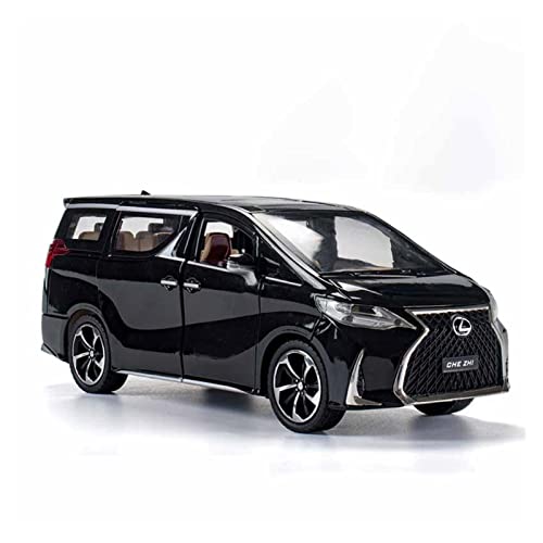Für Lexus LM300H 1 24 Simulation Diecast MPV-Legierung Automodell Ziehen Sie EIN Sammlerstück Kinderspielzeuggeschenk Zurück Druckguss Fahrzeuge Modell(Schwarz) von TQMEAD