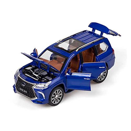 Für Lexus LX570 1 24 Classic Alloy Simulation Spielzeugautomodell Kann Gesammelt Und Versendet Werden Druckguss Fahrzeuge Modell(Blau) von TQMEAD