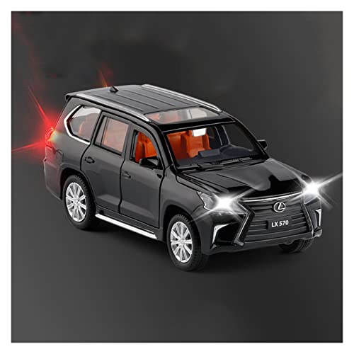 Für Lexus LX570 1 32 Simulation Diecast Alloy Automodell Zurückziehen Kinder Spielzeugfahrzeug Geschenk Druckguss Fahrzeuge Modell(Schwarz) von TQMEAD