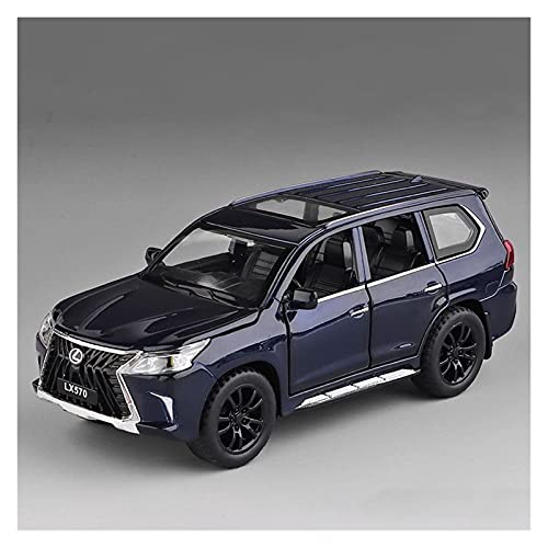 Für Lexus LX570 1 32 Spielzeugauto Modell Metallauto Rückziehauto Geeignet Für Kinderspielzeug Druckguss Fahrzeuge Modell(Blau) von TQMEAD