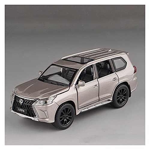 Für Lexus LX570 1 32 Spielzeugauto Modell Metallauto Rückziehauto Geeignet Für Kinderspielzeug Druckguss Fahrzeuge Modell(Gold) von TQMEAD
