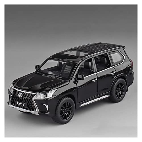 Für Lexus LX570 1 32 Spielzeugauto Modell Metallauto Rückziehauto Geeignet Für Kinderspielzeug Druckguss Fahrzeuge Modell(Schwarz) von TQMEAD