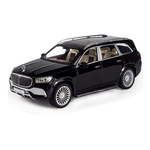 Für Maybach GLS 600 1 24 Simulation Diecast Alloy SUV Automodell Kinderspielzeug Sammlerstücke Druckguss Fahrzeuge Modell(Schwarz) von TQMEAD