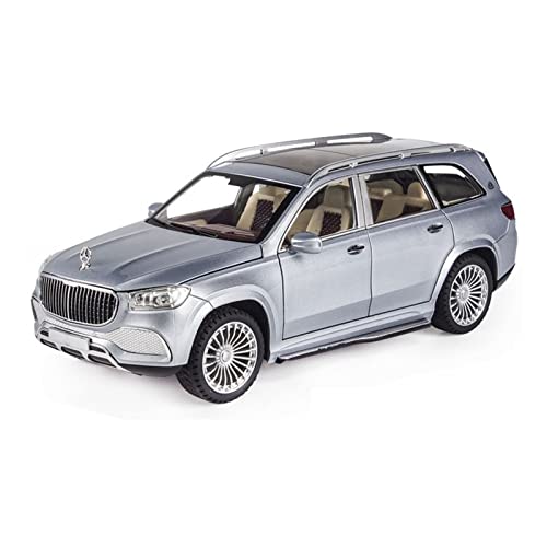 Für Maybach GLS 600 1 24 Simulation Diecast Alloy SUV Automodell Kinderspielzeug Sammlerstücke Druckguss Fahrzeuge Modell(Titanium) von TQMEAD