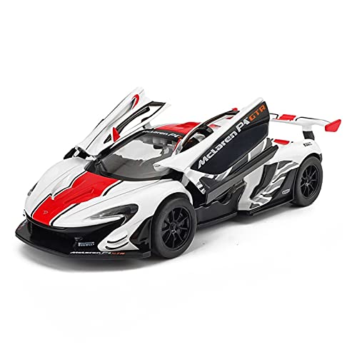 Für McLaren 600LT P1 1 32 Simulation Diecast Legierung GTR Automodell Sound Licht Kinder Spielzeugfahrzeug Geschenke Druckguss Fahrzeuge Modell(White) von TQMEAD
