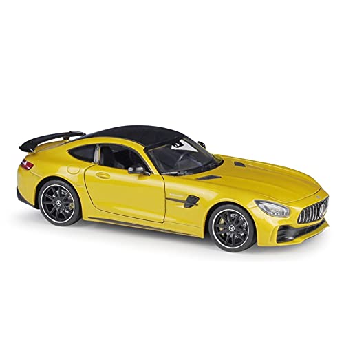 Für Mercedes-Benz AMG GT R 1 24 Kinderauto Spielzeug Erwachsene Sammlerstücke Spielzeugautomodell Druckguss Fahrzeuge Modell(Yellow) von TQMEAD