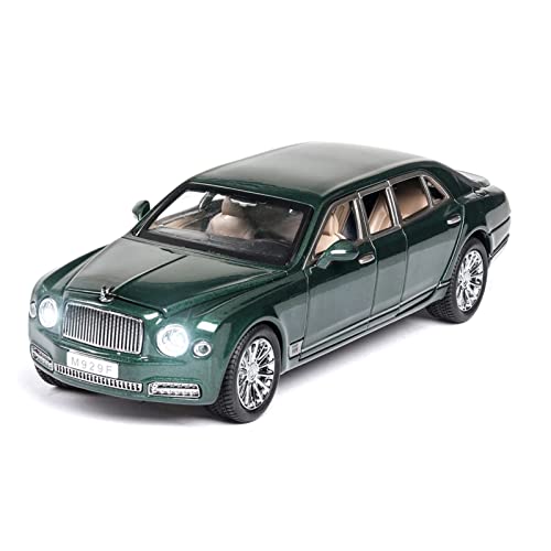 Für Mulsanne Extended Car 1 24 Lernspielzeugautomodell Aus Legierungsmaterial Für Kinder Mit Sound Und Licht Druckguss Fahrzeuge Modell(Grün) von TQMEAD