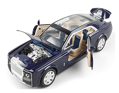 Für Nagelneues Auto 1 24 Legierungssimulationsgürtel Sound Und Licht Ziehen Das Geschenk Der Kinder des Automodells Zurück Druckguss Fahrzeuge Modell(Blau) von TQMEAD