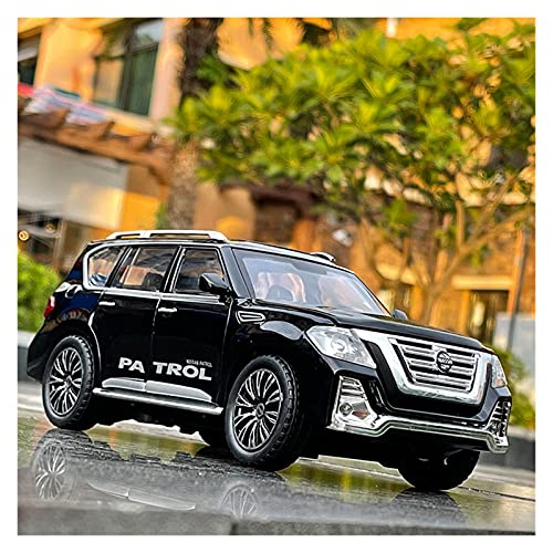 Für Nissan Patrol 1 24 Simulation Diecast Legierung Automodell Zurückziehen Kinderspielzeug Sammlerstücke Druckguss Fahrzeuge Modell(Schwarz) von TQMEAD