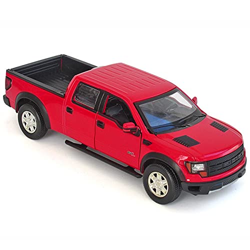 Für Pickup SUV F-150 1 32 Die-Cast Modellauto Spielzeug Für Kinder Und Erwachsene Zinklegierung Spielzeug Druckguss Fahrzeuge Modell(Rot) von TQMEAD