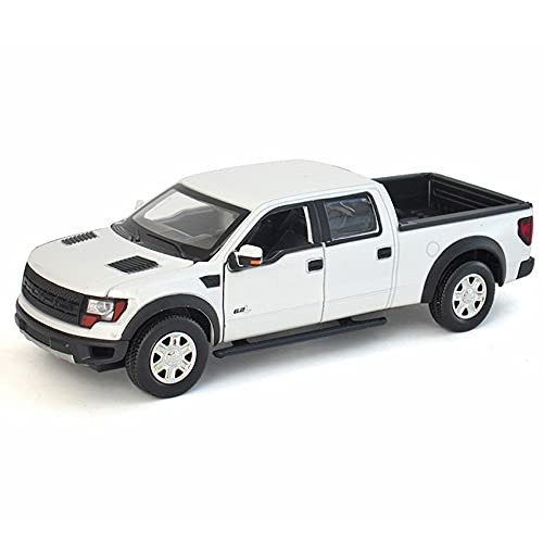 Für Pickup SUV F-150 1 32 Die-Cast Modellauto Spielzeug Für Kinder Und Erwachsene Zinklegierung Spielzeug Druckguss Fahrzeuge Modell(White) von TQMEAD